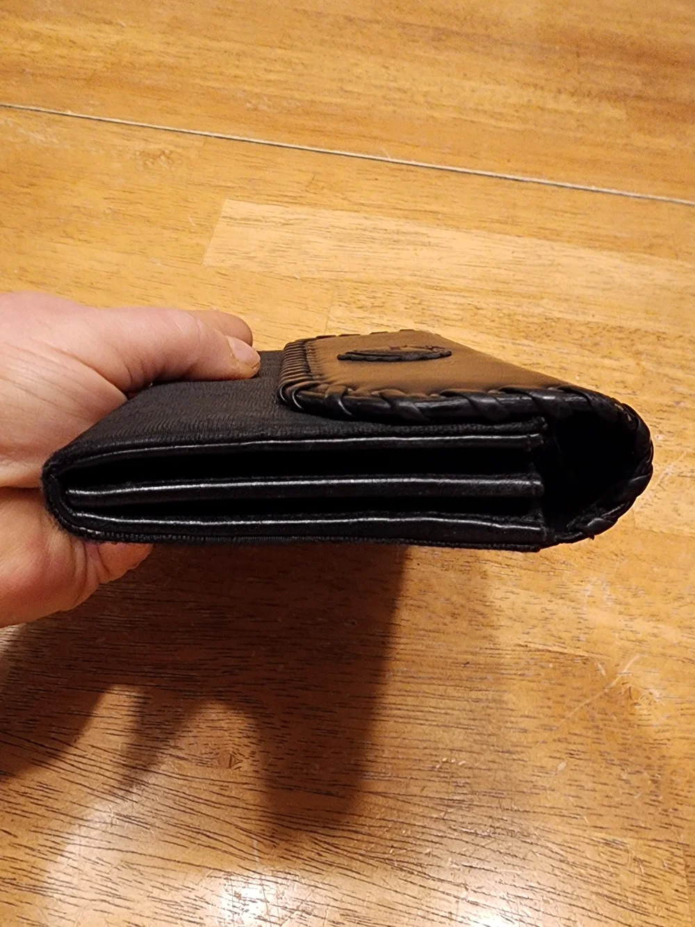 Dior Black Women's Flap Wallet Clutch